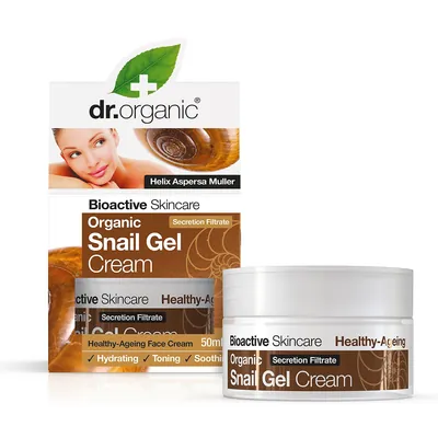 Крем-гель для обличчя Dr.Organic Snail Gel з муцином равлика, 50 мл