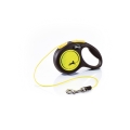 Повідець-рулетка Flexi New Neon XS трос 3m/8кг жовтий 25208