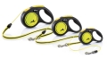 Повідець-рулетка Flexi New Neon XS трос 3m/8кг жовтий 25208