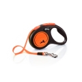 Поводок-рулетка Flexi New Neon S лента 5m/15кг оранжевый 32008