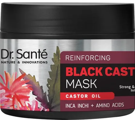 Маска Dr.Sante Black Castor Oil для волосся з касторовою олією, 300 мл