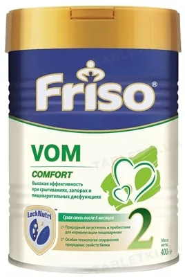 Суміш суха молочна Friso Vom 2 Comfort для дітей з 6 до 12 місяців, 400 г