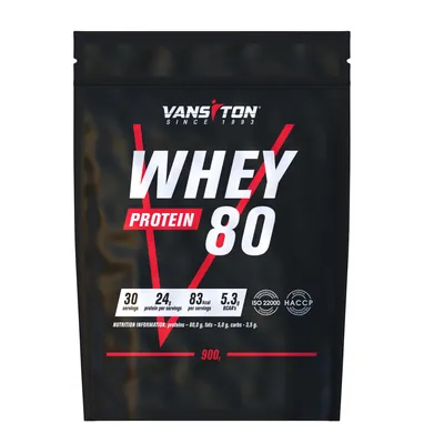 Протеїн сироватковий концентрат Vansiton Whey 80 Protein, 900 г