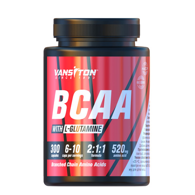 Амінокислота Vansiton BCAA, 300 капсул