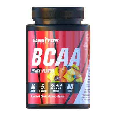 Амінокислотний комплекс Vansiton BCAA Фруктовий пунш, 300 г
