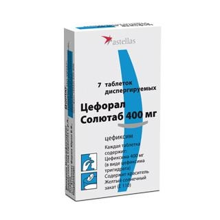 Цефорал солютаб таблетки, дисперг. по 400 мг №7
