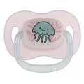 Пустушка силіконова Canpol Babies Love&Sea кругла 34/902_pin, 18+ місяців, рожева, 1 шт