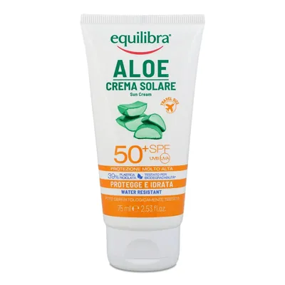 Крем сонцезахисний для тіла Equilibra Aloe SPF50+ водостійкий, 75 мл