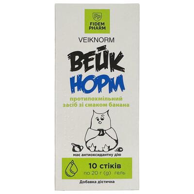 Вейк Норм Fidem Pharm гель со вкусом банана по 20 г №10 в стиках