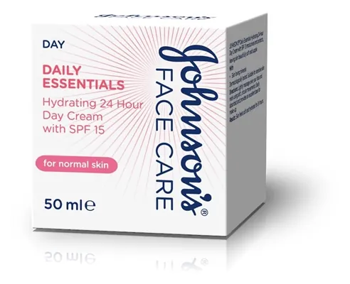 Крем Johnson's Daily Essentials денний зволожуючий для нормальної шкіри SPF 15, 50 мл