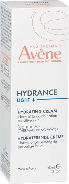 Крем для обличчя Avene Hydrance Light зволожуючий для нормальної і комбінованої шкіри, 40 мл