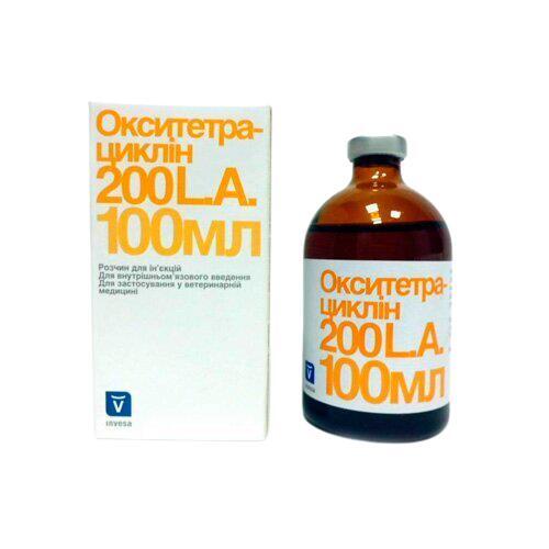 Окситетрациклин 200 LA (ДЛЯ ЖИВОТНЫХ) раствор для инъекций, 100 мл