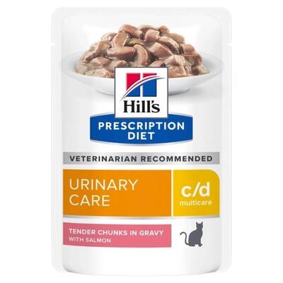 Корм влажный для кошек Hill's Prescription Diet c/d Multicare Urinary Care с лососем, 85 г