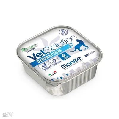 Корм вологий Monge Сat VetSolution Dermatosis для котів при дерматитах, 100 г