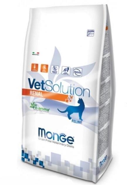 Корм сухой Monge Саt VetSolution Renal feline для кошек всех пород при почечной недостаточности, 1,5 кг