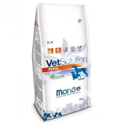 Корм сухой Monge Dog VetSolution Renal Canine для собак всех пород при почечной недостаточности, 2 кг