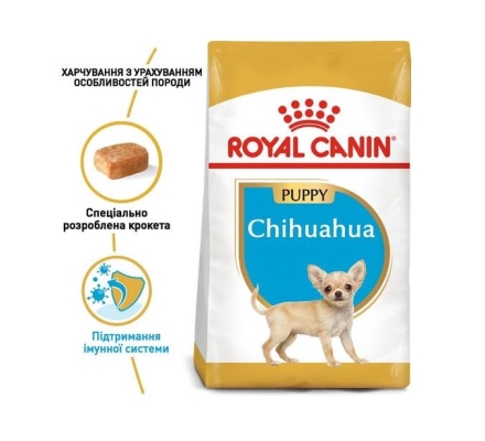 Корм сухой для щенков Royal Canin Chihuahua Junior до 8 месяцев, 1,5 кг