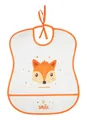 Слинявчик Canpol babies Cute Animals м'який водонепроникний з кишенькою, 2/919_ora, помаранчевий