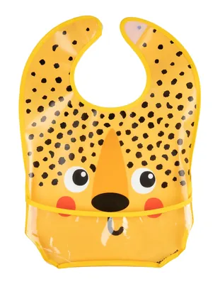 Слинявчик Canpol babies Hello Little Paris пластмасовий з кишенькою, 9/232_ora2, гепард