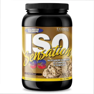 Протеїн сироватковий ізолят Ultimate Nutrition ISO Sensation 93, кава, 910 г