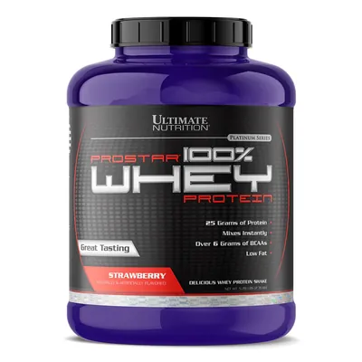 Протеїн сироватковий змішаний Ultimate Nutrition Prostar 100% Whey Protein полуниця, 2390 г