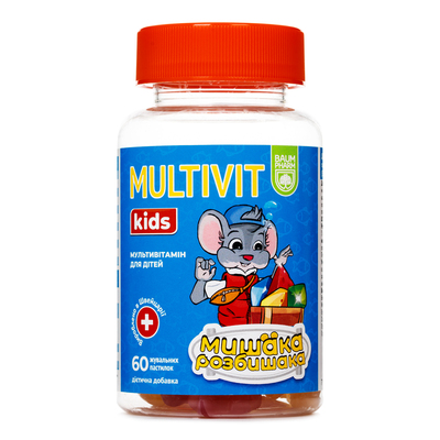 Мышака Розбышака Мультивит Baum Pharm желатиновые пастилки №60