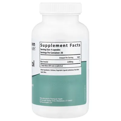 Міо-інозитол Fairhaven Health Myo-Inositol для жінок і чоловіків, 120 капсул