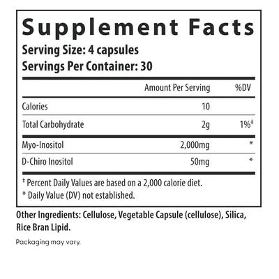 Міо-інозитол та D-хиро інозитол Fairhaven Health Myo + D-Chiro Inositol, 120 капсул