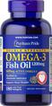 Омега 3 Puritan's Pride Double Strength Omega-3 Fish Oil 1200 мг, 180 капсул