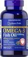 Омега 3 Puritan's Pride Double Strength Omega-3 Fish Oil 1200 мг, 180 капсул