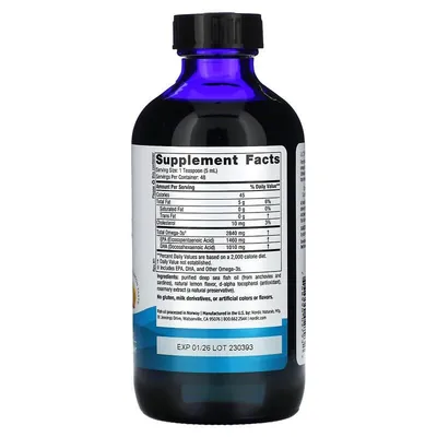 Омега Nordic Naturals Ultimate Omega-3 2840 мг, лимон, 237 мл