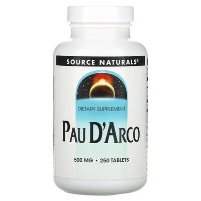 Пау Д'арко Source Naturals Pau D'Arco 500 мг, 250 таблеток