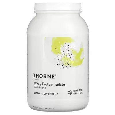 Протеїн сироватковий ізолят Thorne Research Whey Protein Isolate ваніль, 807 г
