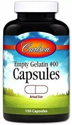 Пустая желатиновая капсула №00 Carlson Labs Empty Gelatin #00 Capsules, 150 капсул