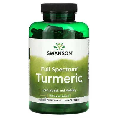 Куркума Swanson Turmeric капсули по 720 мг №240