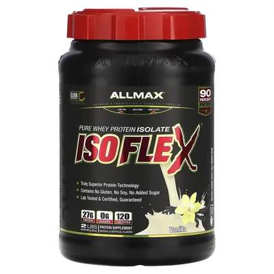 Протеїн сироватковий ізолят AllMax Nutrition Isoflex ваніль, 907 г