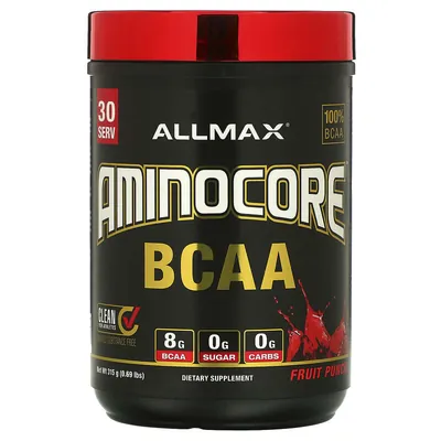 Амінокислоти AllMax Nutrition Aminocore BCAA фруктовий пунш, 315 г