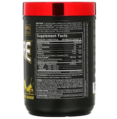 Амінокислоти AllMax Nutrition Aminocore BCAA ананас-манго, 315 г