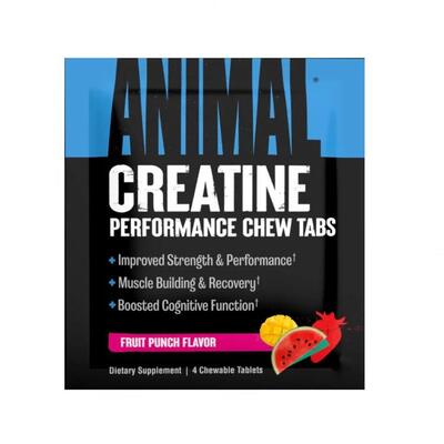 Креатин Universal Nutrition Animal Creatine Performance Chews Fruit Punch, 4 таблетки