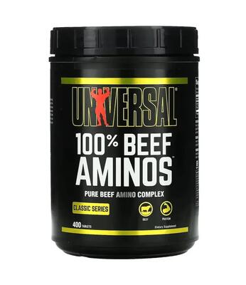 Аминокислотный комплекс Universal Nutrition 100% Beef Aminos, 200 таблеток