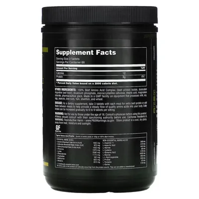 Амінокислотний комплекс Universal Nutrition 100% Beef Aminos, 200 таблеток