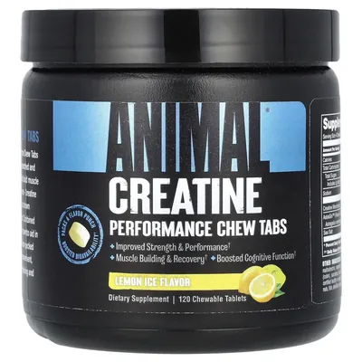 Креатин Universal Nutrition Animal Creatine Performance Chew Tabs лимонний льод, 120 жувальних таблеток