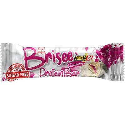 Батончик протеїновий Power Pro Brisee 25% протеїну, без цукру зі смаком малини, 55 г