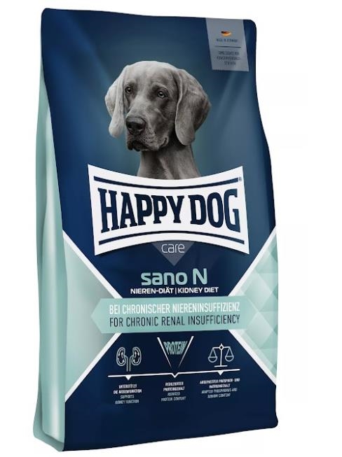 Корм сухой диетический Happy Dog Sano N для взрослых собак с хронической почечной недостаточностью, 1 кг