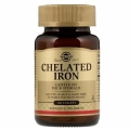 Solgar Хелатное Железо (Chelated Iron), 100 таблеток