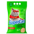 Наполнитель для туалета Collar SuperCat Стандарт древесный с ароматизатором, зеленый, 3 кг (10 л)