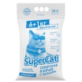 Наполнитель для туалета Collar SuperCat Стандарт древесный без ароматизатора, синий, 6+1 кг (24 л)