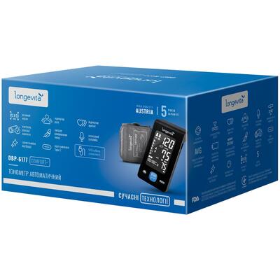 Тонометр Longevita DBP-6177 Comfort+ автоматический