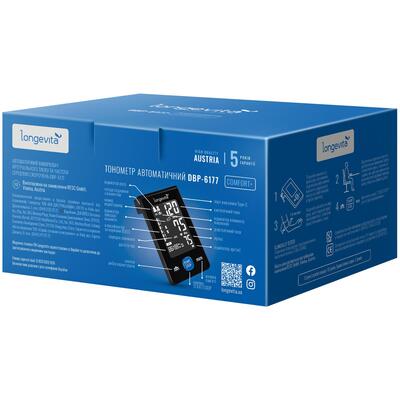 Тонометр Longevita DBP-6177 Comfort+ автоматический