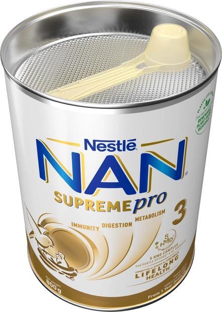 Смесь сухая молочная NAN Supreme Pro 3 с олигосахаридами для питания детей от 12 месяцев, 800 г